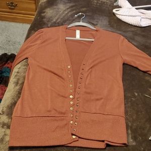 Cardigan Rust colored sweater